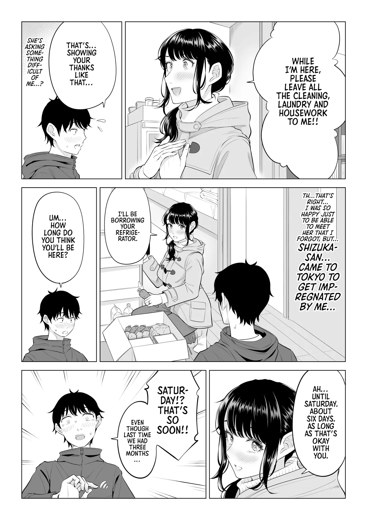 Hentai Manga Comic-Shizuka Tachibana, the Housewife Who Collects My Sperm Donations, Doesn't Know a Damn Thing!!-Chapter 2-12
